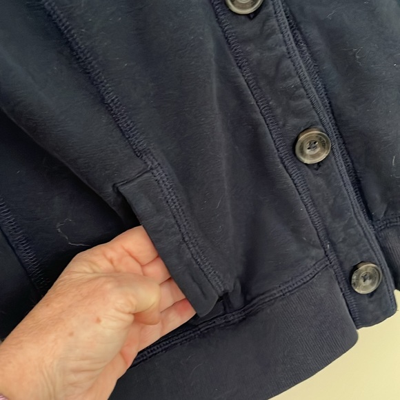 Abercrombie & Fitch Black Vintage Button Down Sweater Jacket M - Picture 9 of 12